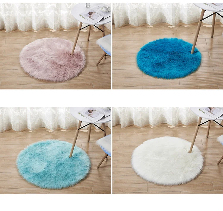 Plush imitation wool carpet, living room, cold proof foot mat, floor mat, decoration, anti slip mat, household use_voghion.com