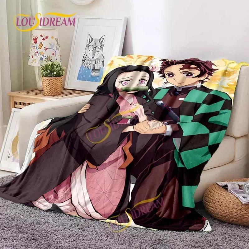 Japanese anime Demon Slayer printed blanket living room bedspread sofa travel office throw blanket quilt 5 size 5