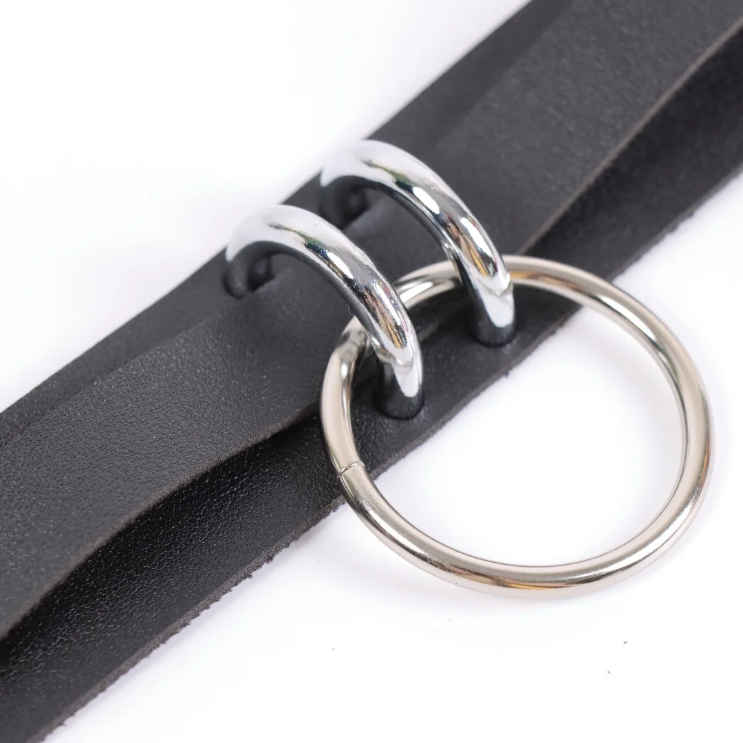 Modische Runde Spike Punk Choker Halskette aus PU-Leder, Gothic Schmuck für Damen, Party-Accessoire, Gothic Halskette und Gürtel – Detail 11