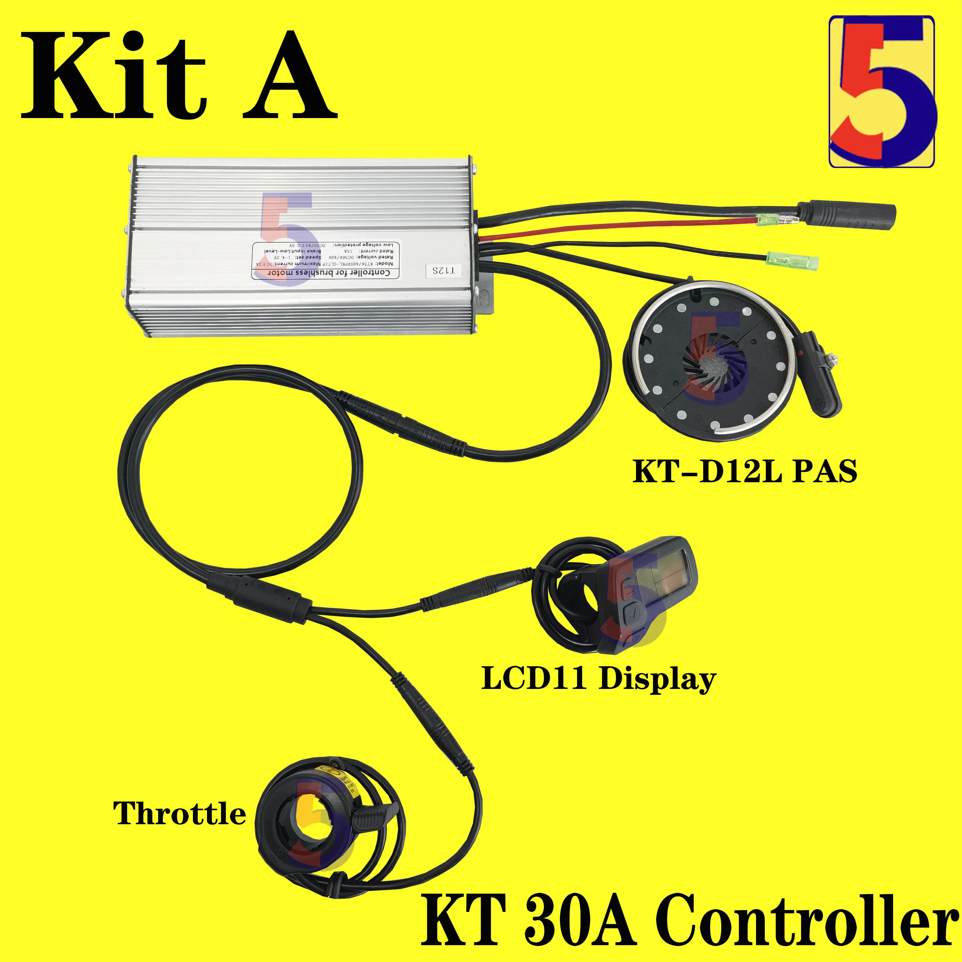 eBikeKTController30A36V500W48V500WControllerKitJuleiWPplug