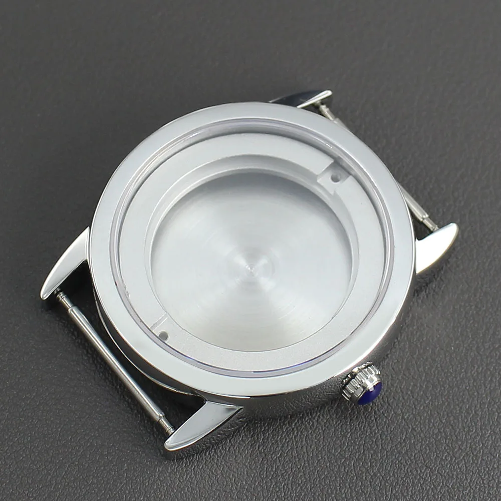 Roségold 42mm Uhrengehäuse Edelstahl Uhrenzubehör für ETA 2824 PT5000 Uhrwerk 34,5mm Zifferblatt Saphirglas – Detail 4