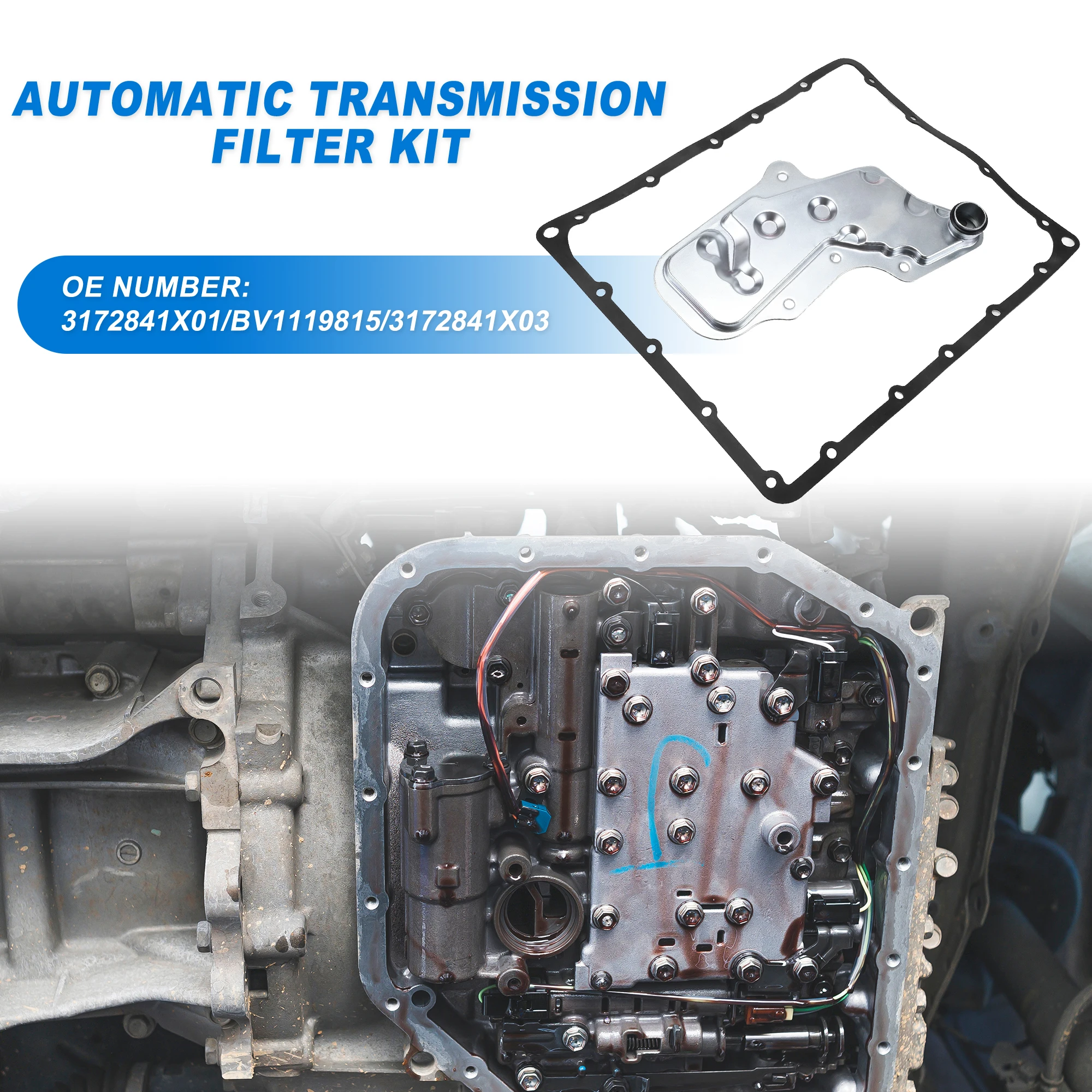 UXCELL RE4R01A Automatic Transmission Filter CVT Oil Cooler Filter Oil Pan Gasket 3172841X01 For Nissan Pathfinder 1988-2004