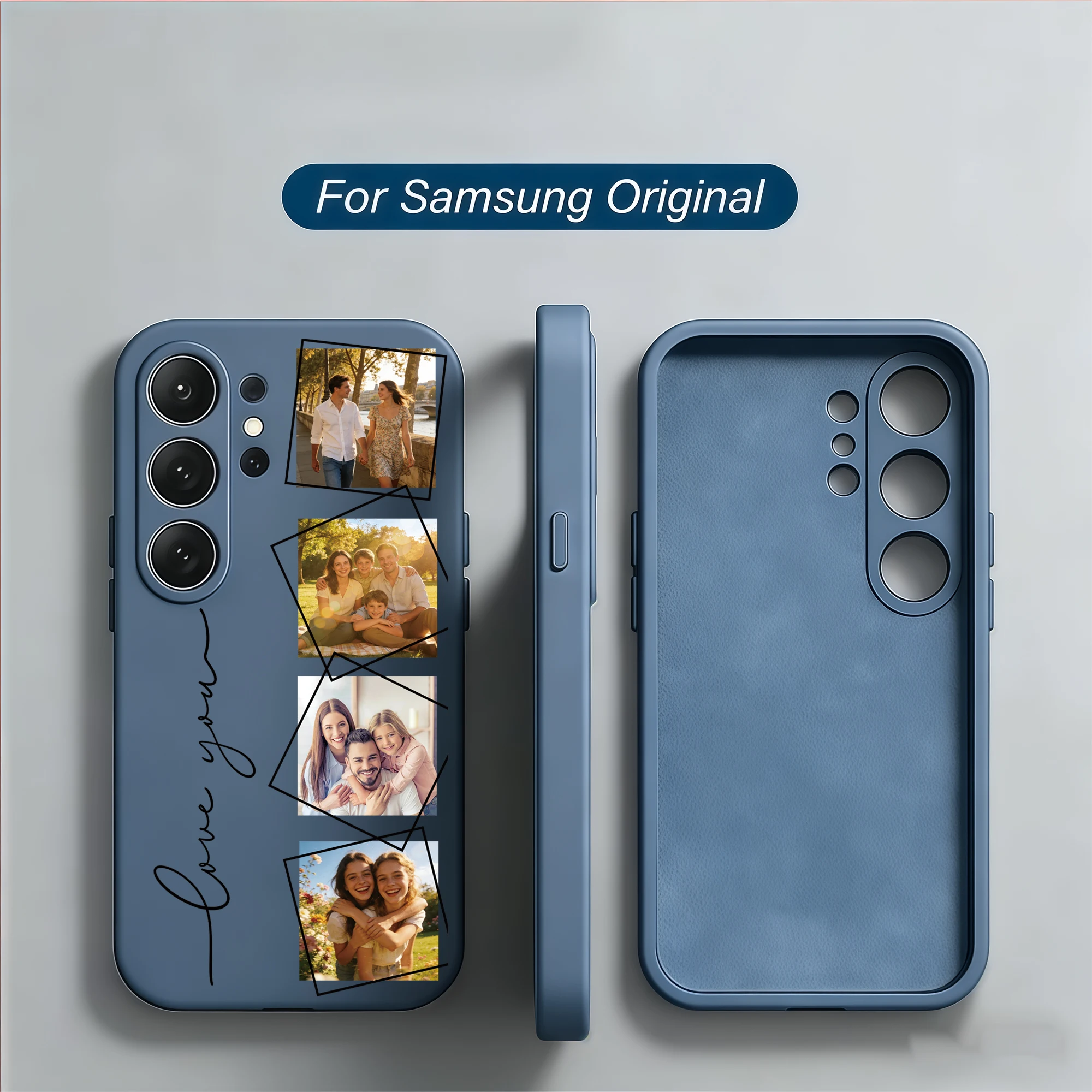 Personalized Four Pictures Custom Photo Phone Case For Samsung Galaxy thumbnail 2