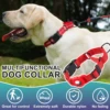 Dog Collar for Small to Large Dogs, Reflective Nylon No Pull Choke Collar with Locator Protective Cover, Metal D-Ring & No Buckl 6
