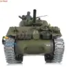 HENG LONG 1/16 RC Tank Customized 7.0 M4A3 Sherman 3898 360° Turret Metal Tracks TH17680-SMT4 3