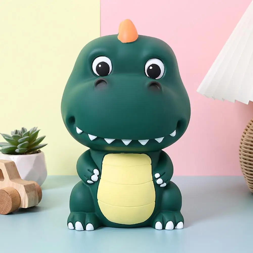 Dinosaur Piggy Bank Plastic Lined, Fall Proof Can Be Saved and Retrieved Children's Cartoon Piggy Bank Birthday Gift Ornaments