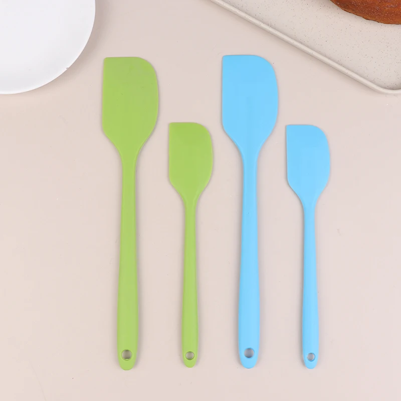 2Pcs Silikon Spatel Set Kuchen Butter Creme Spatel Küche Backen Mischen Werkzeug Nicht Stick Schaber Schokolade Spreader Glätter – Detail 5