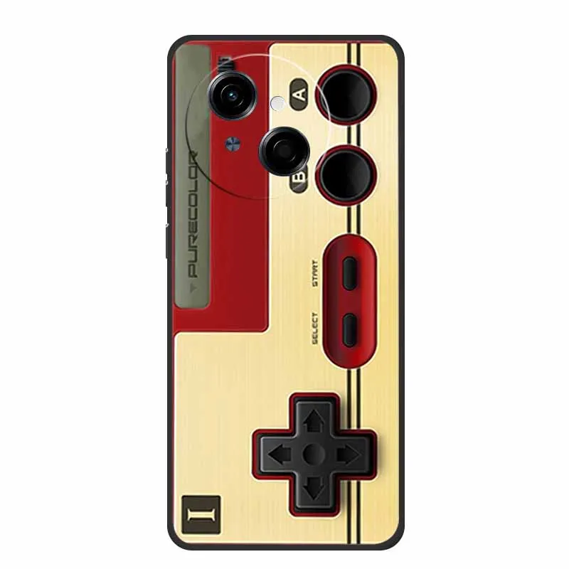 Tecno Spark Go1S Black Silicone Soft TPU Back Cover Case