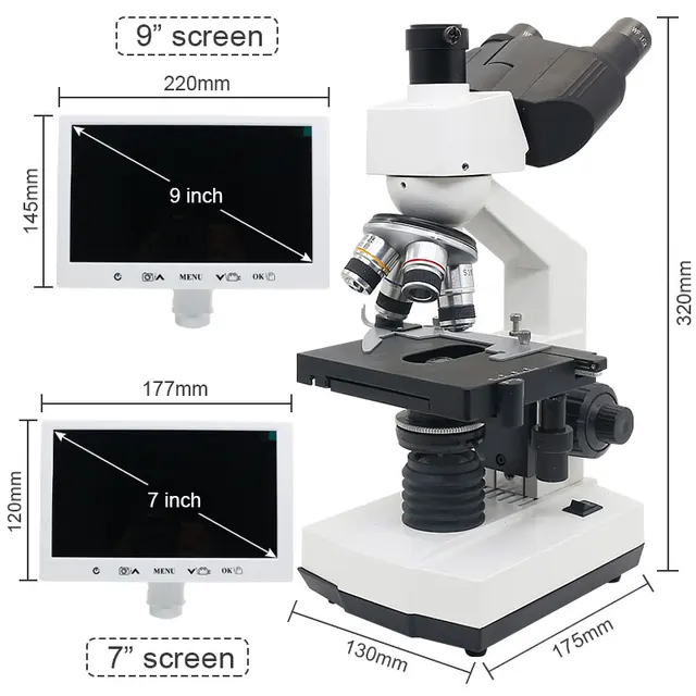 Microscope Biologique Trinoculaire Xp903, Laboratoire Éducatif Pour Enfants  Étudiants Avec Support De Téléphone 12,5 X - Microscopes - AliExpress