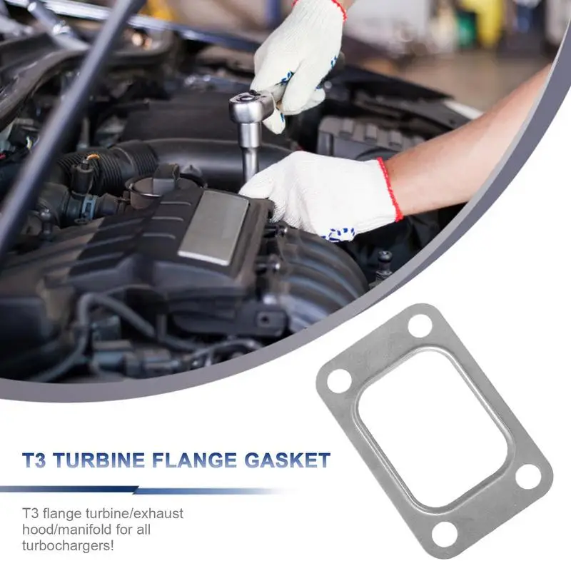 T3 Turbo Gasket For T3 T35 T38 GT35 GT35R Turbo Turbine Inlet Manifold Gasket 304 Stainless Steel Cars