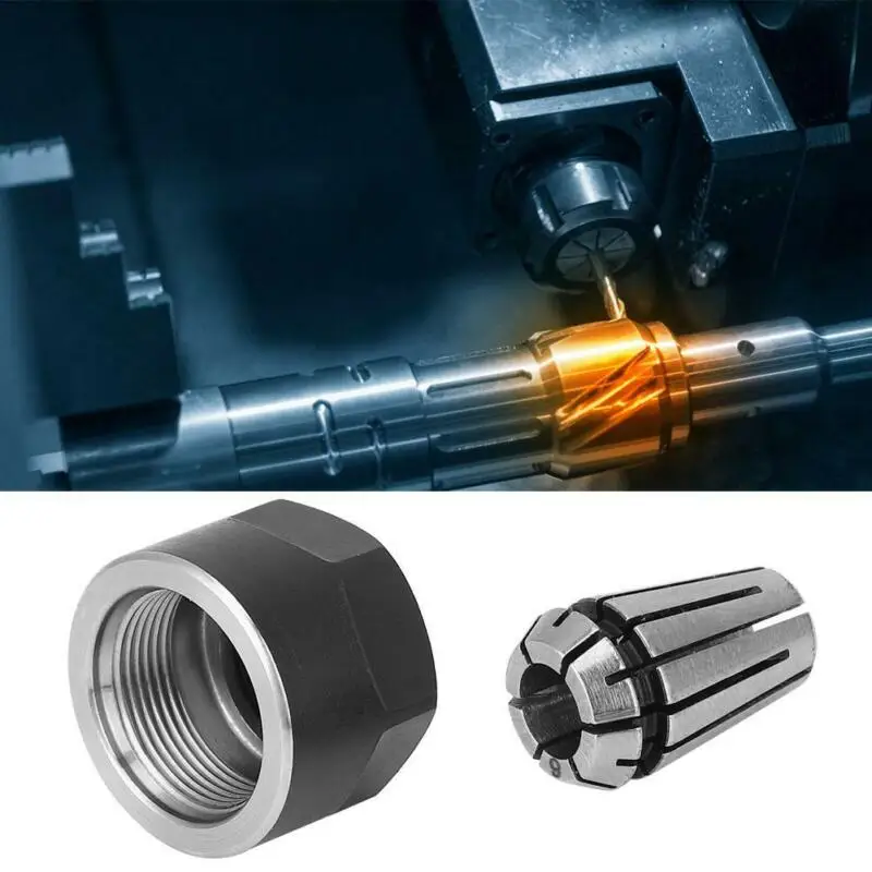 

ER11 Chuck Collets Clamping Nuts Lathe Parts Durable and Practical Accessory for CNC Milling Engraving Machine