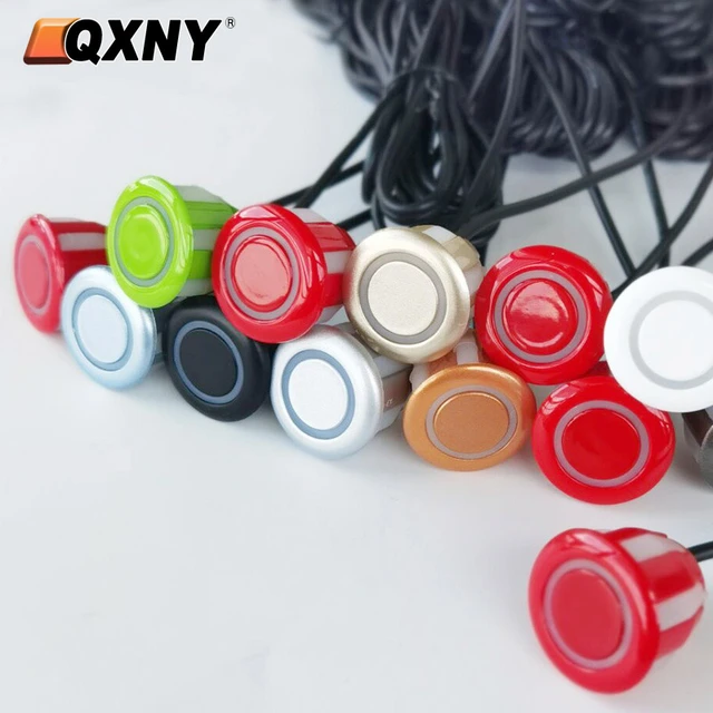 Kit de Sensor de aparcamiento para coche, sistema de marcha atrás, Color  negro, rojo, azul, plateado, dorado, blanco, gris, champán y dorado, 22mm -  AliExpress