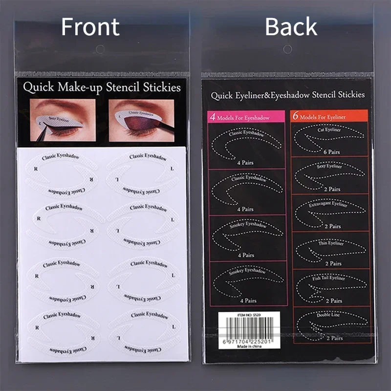 Eye Makeup Stencils Sticker Card Eyeliner Template Eyeliner Eyeshadow 3 Minute Lazy Shaping Tool Styling Drawing Guide Eyeliner Stencil Tool Makeup Tools Eye Makeup Tools