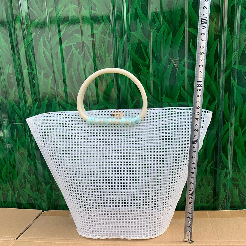 Stickerei Beutel tasche Hilfs stricken Nähen Weben Kunststoff Mesh Sheet für DIY Zubehör hand gefertigte einfache Strick helfer – Detail 13