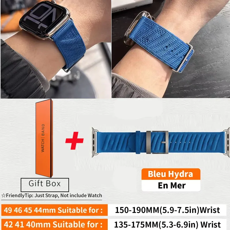 Elegant Bleu Nuit Single Tour Watch Band - Premium Design
