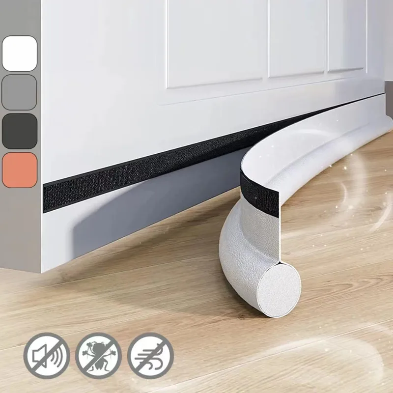 Tappo Per Tiraggio Sotto La Porta Per Guarnizione Striscia Di Giunzione Della Porta Tpe Addensato Autoadesivo Insonorizzato Antivento Antipolvere Tappi Per Tiraggio Da 6,6 Piedi