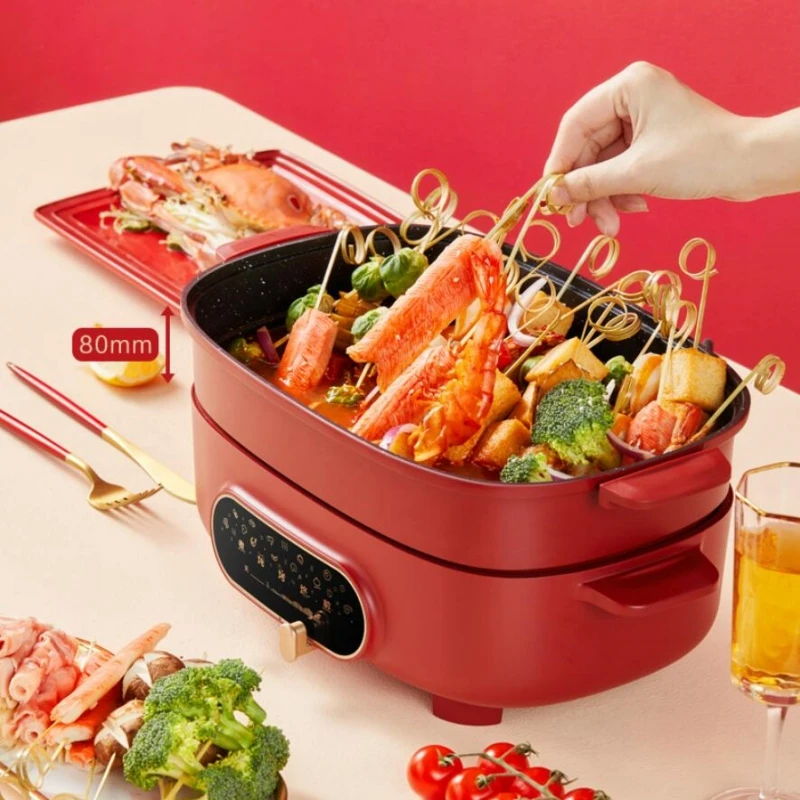SUPOR 220V Electric Hotpot Multi-Purpose Cooker 4.5L Split Removable & Washable Multi-Purpose Barbecue Grill Pan 2