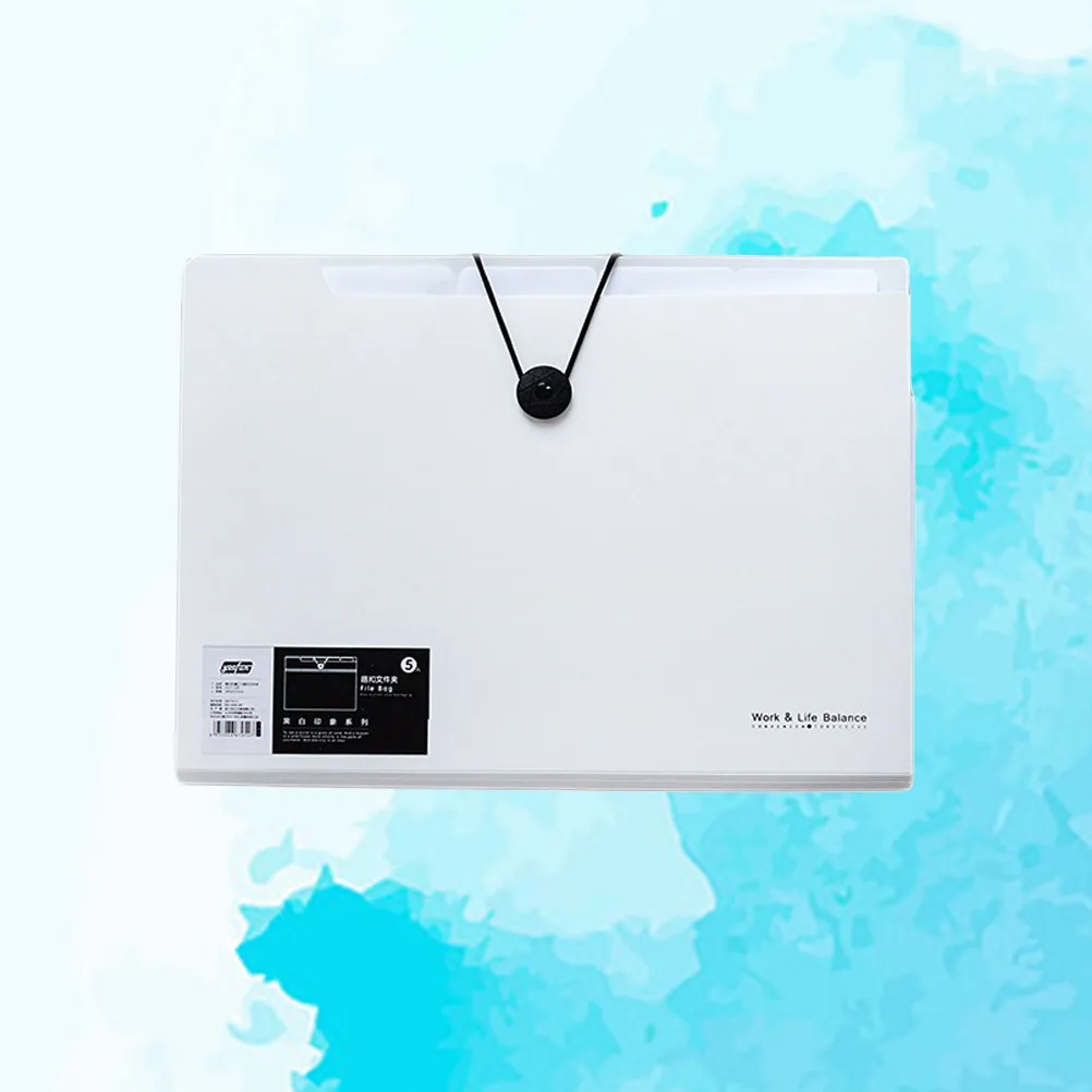 2개입 헤비듀티 플라스틱 파일 정리함 8포켓 확장형 폴더 사무실 및 가정용 안전 고정장치 확장 파일 폴더