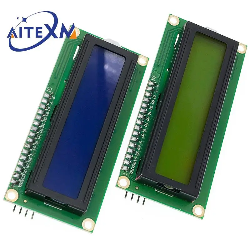 LCD1602 I2C displej modul modrý zelený obrazovka 5V PCF8574 IIC adaptér llate pro arduino