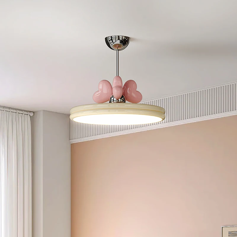 

Детская креативная светодиодная люстра в современном кремовом стиле, лампа для гостиной, спальни, домашний декор, художественная Потолочная люстра