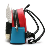 Marvel Thor Thor Model PU Leather Backpack Cosplay Womens Double Strap Shoulder Bag Purse Mini Backpacks Childrens' Schoolbags 3
