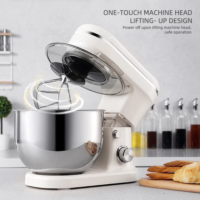 5L Electric Kitchen Food Stand Mixer Stainless Steel Bowl 6 Speed Cream Egg Whisk Whip Dough Kneading Food Mixer 5