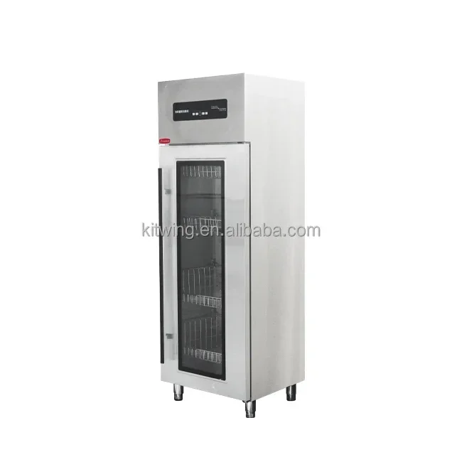 Green and Low-Carbon Hotel Kitchen Stainless Steel Disinfection Cabinet Single Glass Door with Computer Panel New Condition 2