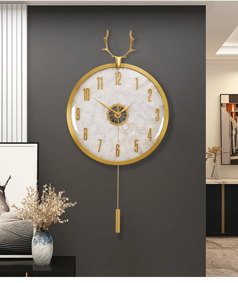 Description Picture 3 of itemAesthetic Kitchen Wall Clock Fun Round Interior Design Wall Clock Living Room Reloj Pared Decorativo Decoration Accessories
