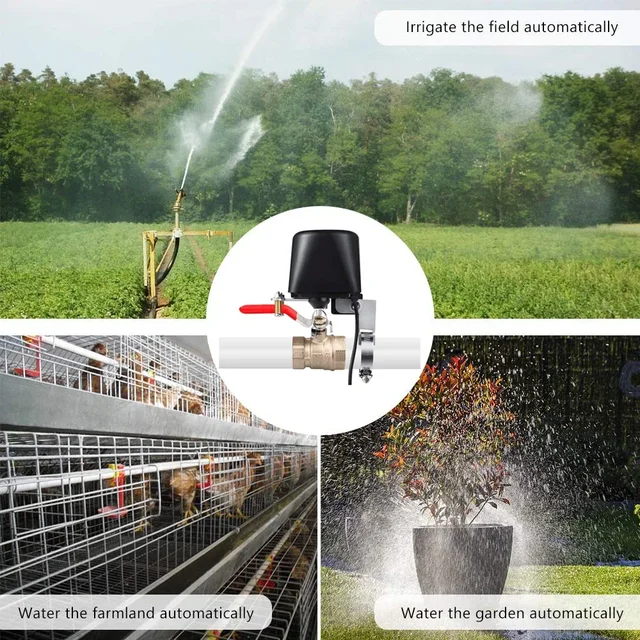 Tuya WiFi Zigbee Gas Water Valve Controller Smart Home Automation Control Valve Garden Waters Timer Works With Alexa Google Home 6