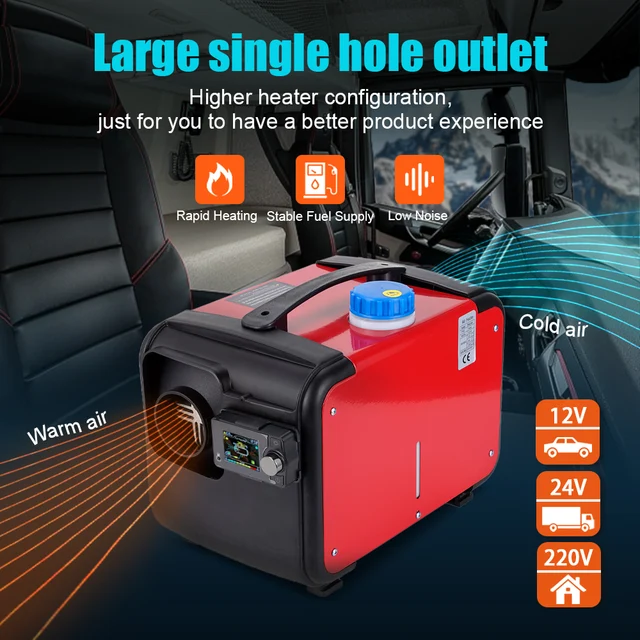 Riscaldatore Diesel 5KW Integrato - 12V, Telecomando LCD, Per Camion, Autobus, Barche, Magazzini - Foto 9