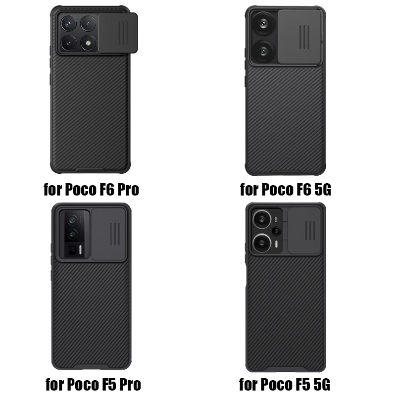 for Xiaomi Poco F6 Pro / F6 5G Case Nillkin CamShield Slim Slide