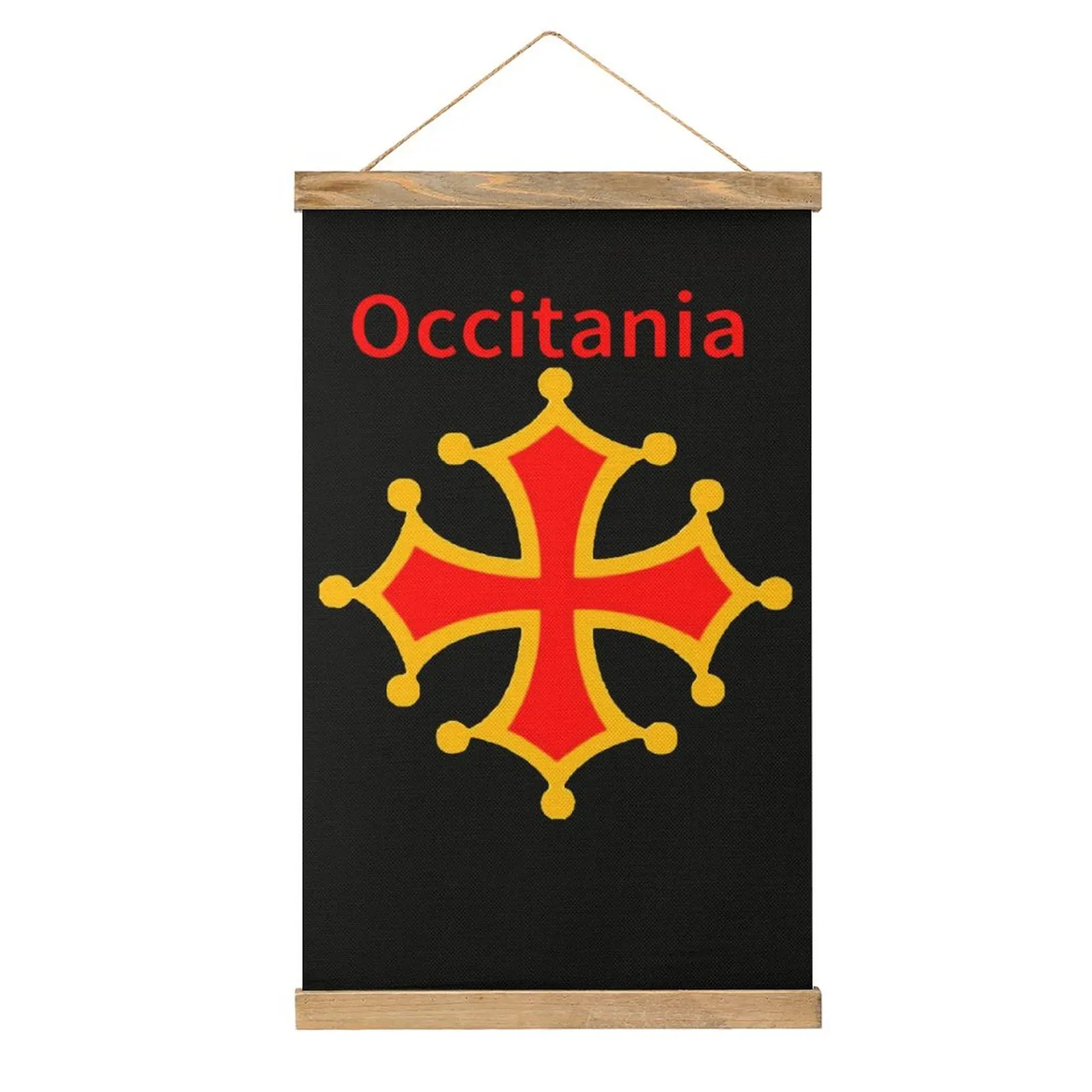 

Occitania - Occitanie - Occitan Mural Bedroom Craft Decoration Canvas Hanging Picture Graphic Vintage Funny Novelty Style Hang P
