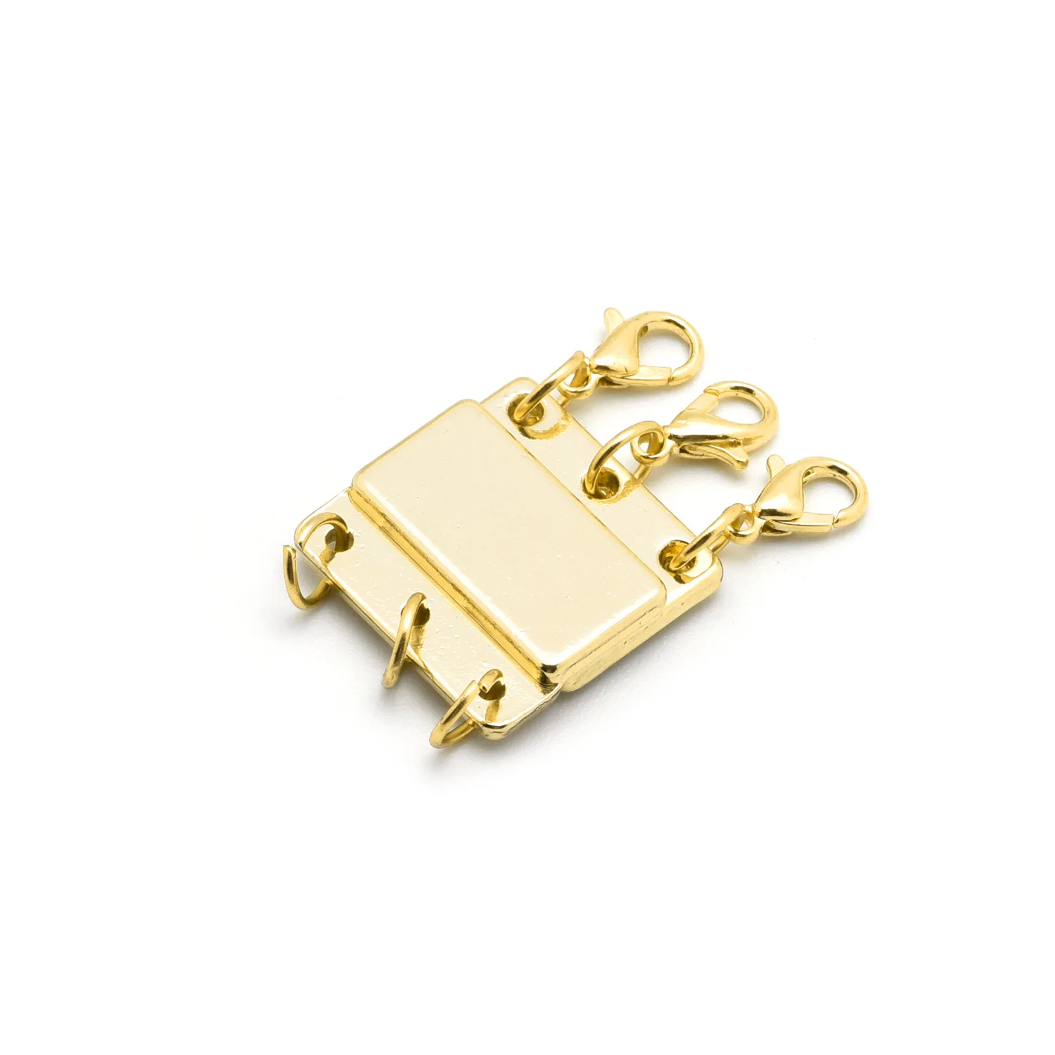 2 stücke geschichtete Halskette Verschlüsse starke magnetische Halskette Separator Extender für DIY mehrere Stränge Schmuck Armband Stecker – Detail 5