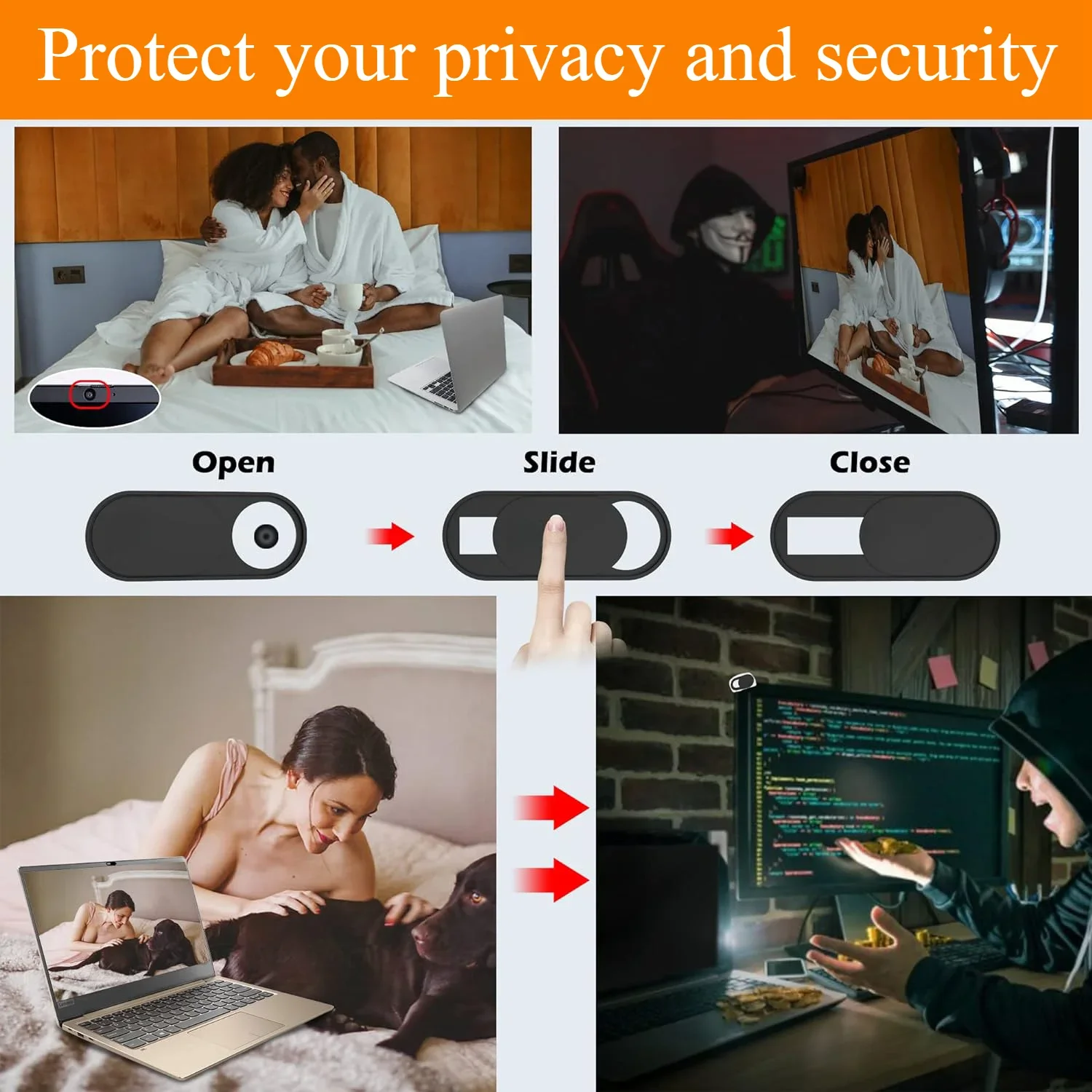 Camera Lens Cover Anti-Peek Sliding Privacy Sticker