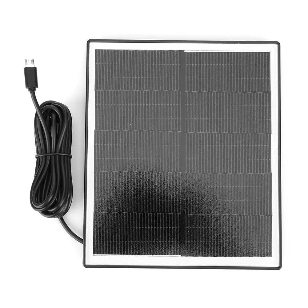 6W 5V Shingled Solar Panel Micro USB & USB-C Port Solar Panel Charger IP65 Waterproof Solar Panel Kit for Phone iPad Outdoor Use