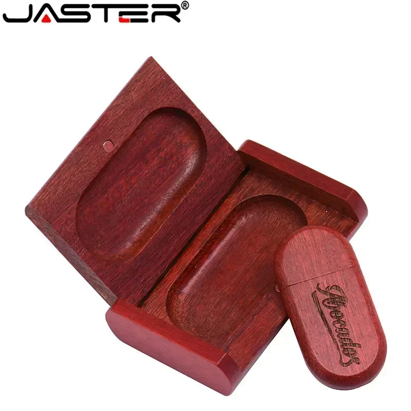 JASTER USB Flash Drive 1PCS Free Wooden+Box Pendrive 4GB 8GB 16GB 32GB 64GB U Disk Memory Stick Wedding Gift usb flash drive flash drive