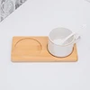 Wooden Tray Multi Bamboo Multi Shape Wooden Holder Pot Tray Coffee Coaster Home Garden Decor Photography Props 5