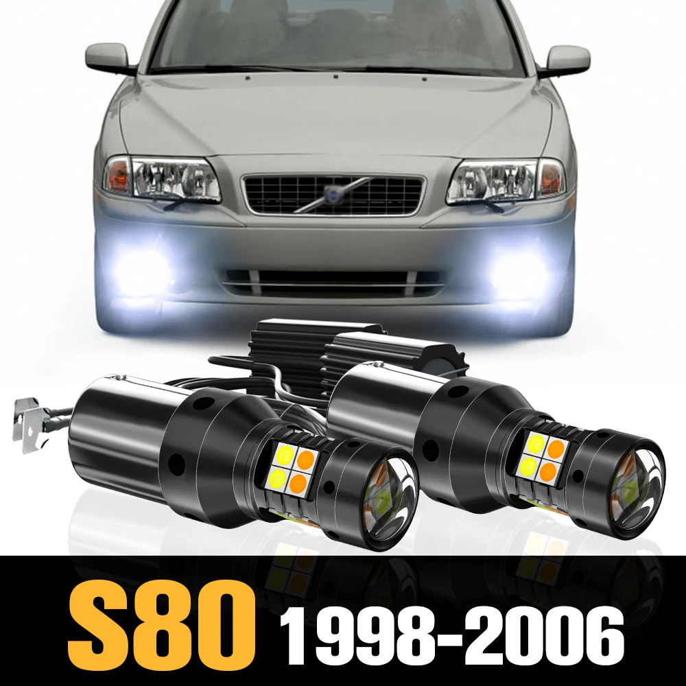2x Canbus LED Dual Mode Turn Signal+Daytime Running Light DRL Accessories  For Volvo S80 1998-2006 1999 2001 2002 2003 2004 2005 - AliExpress