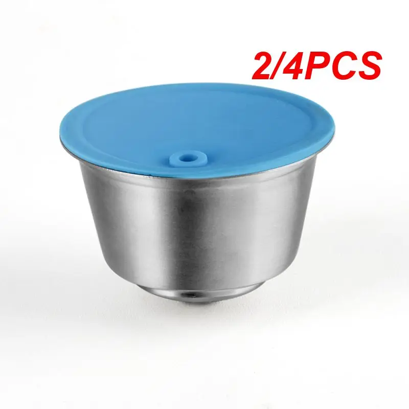 2/4 Pz Riutilizzabile Crema Caffè Capsula E Filtro Latte In Acciaio Inox Per Nescafe Dolce Gusto Macchina Da Caffè Espresso Pod Tamper