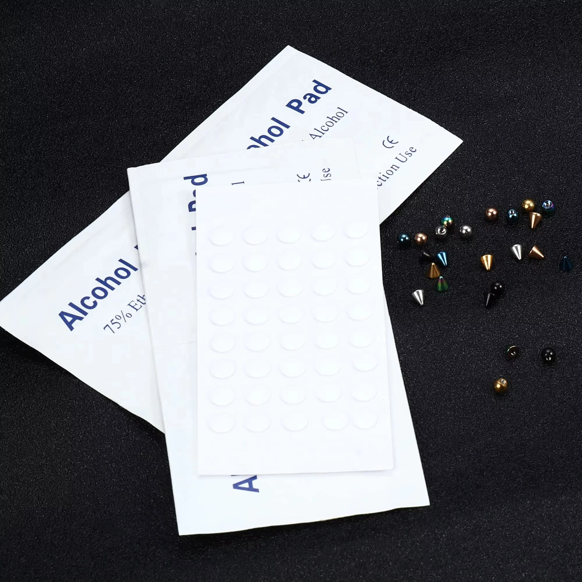 Fake Lip Ring, Nose Ring, Eyebrow Ring, Dimple Sticker Face, Ball/Cone