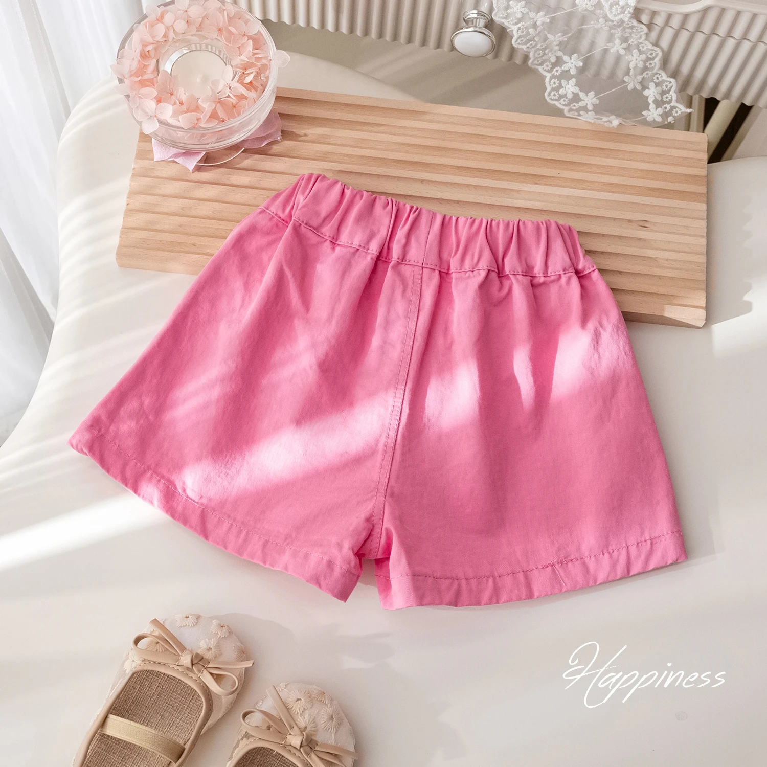 Toddler Girls Casual Shorts Summer Cartoon Embroidery Shorts Cute Korean Style Loose 1-6Years Baby Girls Clothes