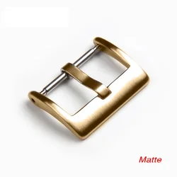 Versatile Stainless Steel Watch Band Buckle - Multi - Finish Square Clasp in Silver, Black, and Rose Gold - 22mm (Matte rose gold)