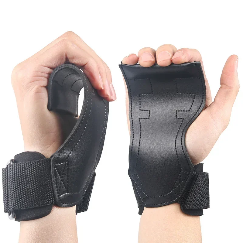 Gym Grips Palm Guards Cowhide Palm Protector Weightlifting Gymnastics Workout Gloves Grips Fitness Training Equipment 5