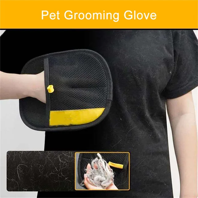 Pet Electrostatic Hair Removal Gloves Dog Cat Hair Removal Brush Gloves Hair Adhesive Gloves Carpet Clothing Hair Cleaning Brush 3
