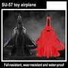 Remote Control Aircraft Su57 2.4g Radio Controlled Aircraft With Light Fixed Wing Hand Cast Foam Aircraft Model Children'S Toys 1