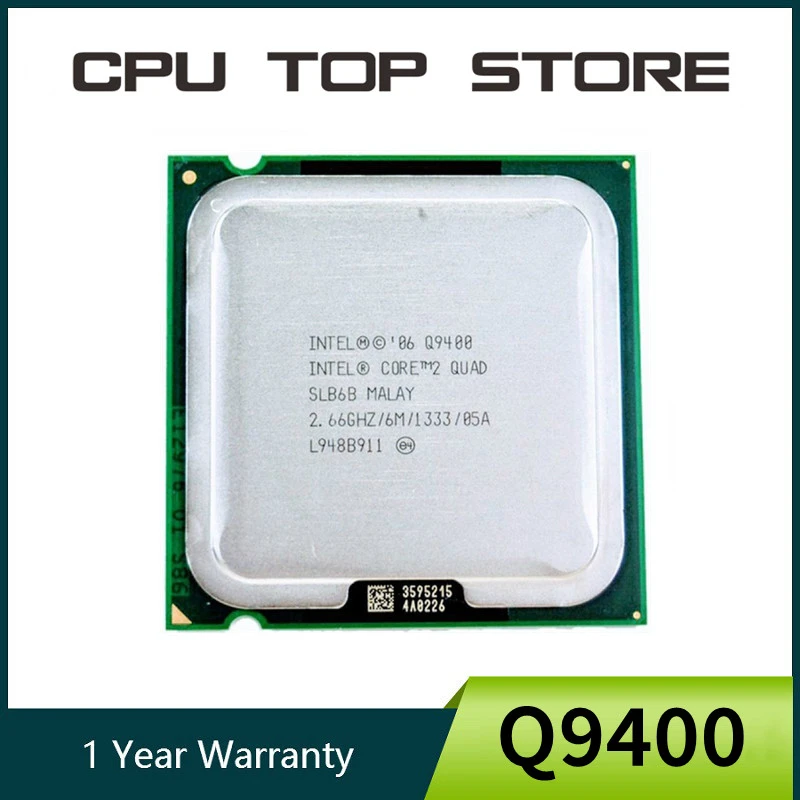 Procador de CPU Intel Core 2 Quad Q9400, 100% Original, 6M, 2,66 GHz