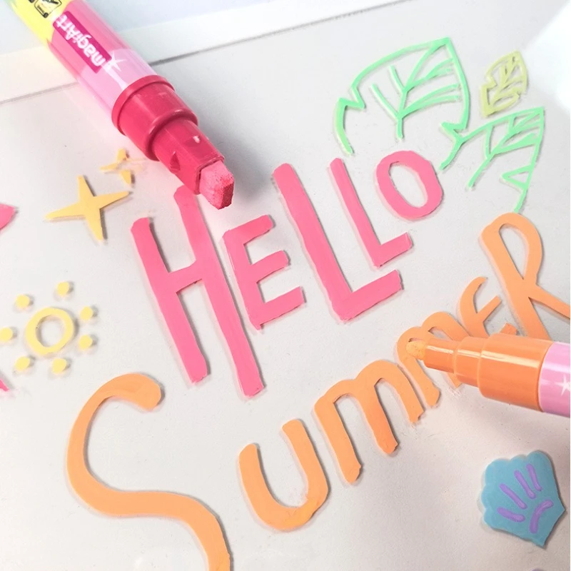 Dust Free Erasable Liquid Chalk Markers for Glass