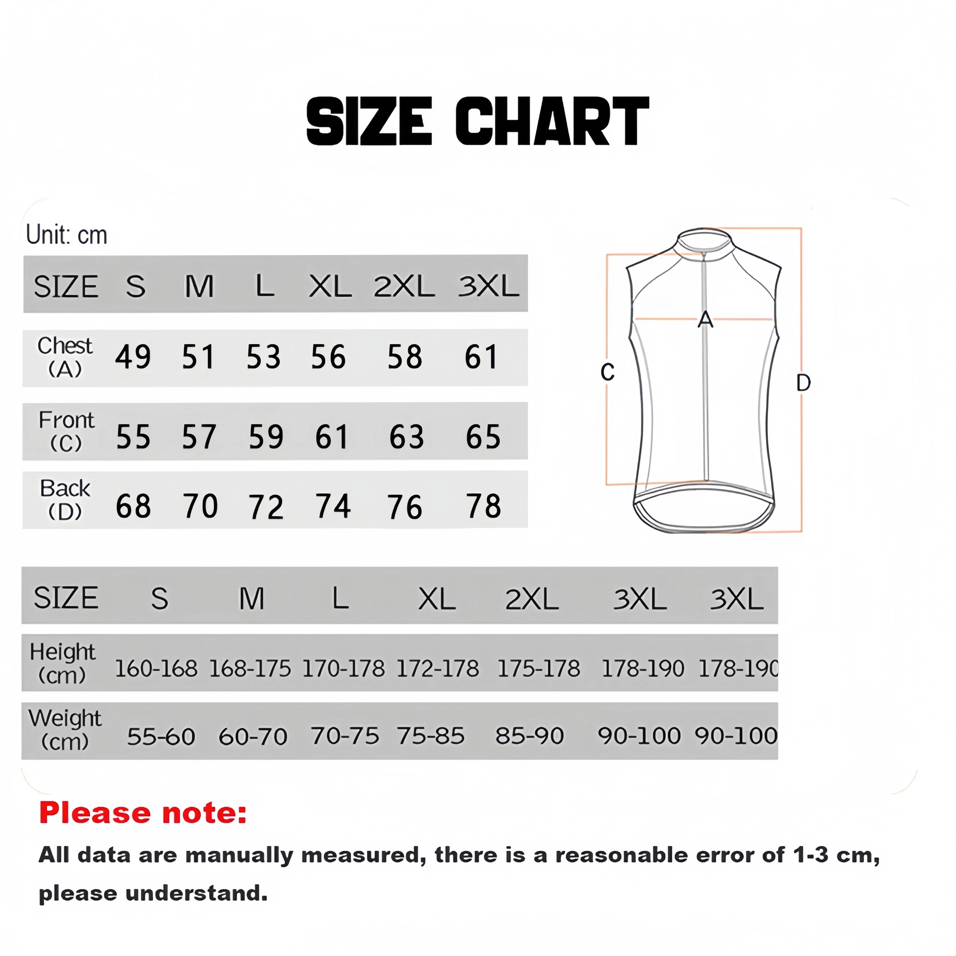 SANCUAX Cycling Vest, Men Windproof Sleeveless Gilet Two Way Full Zippers Windbreaker 3 Back Pockets - Image 6