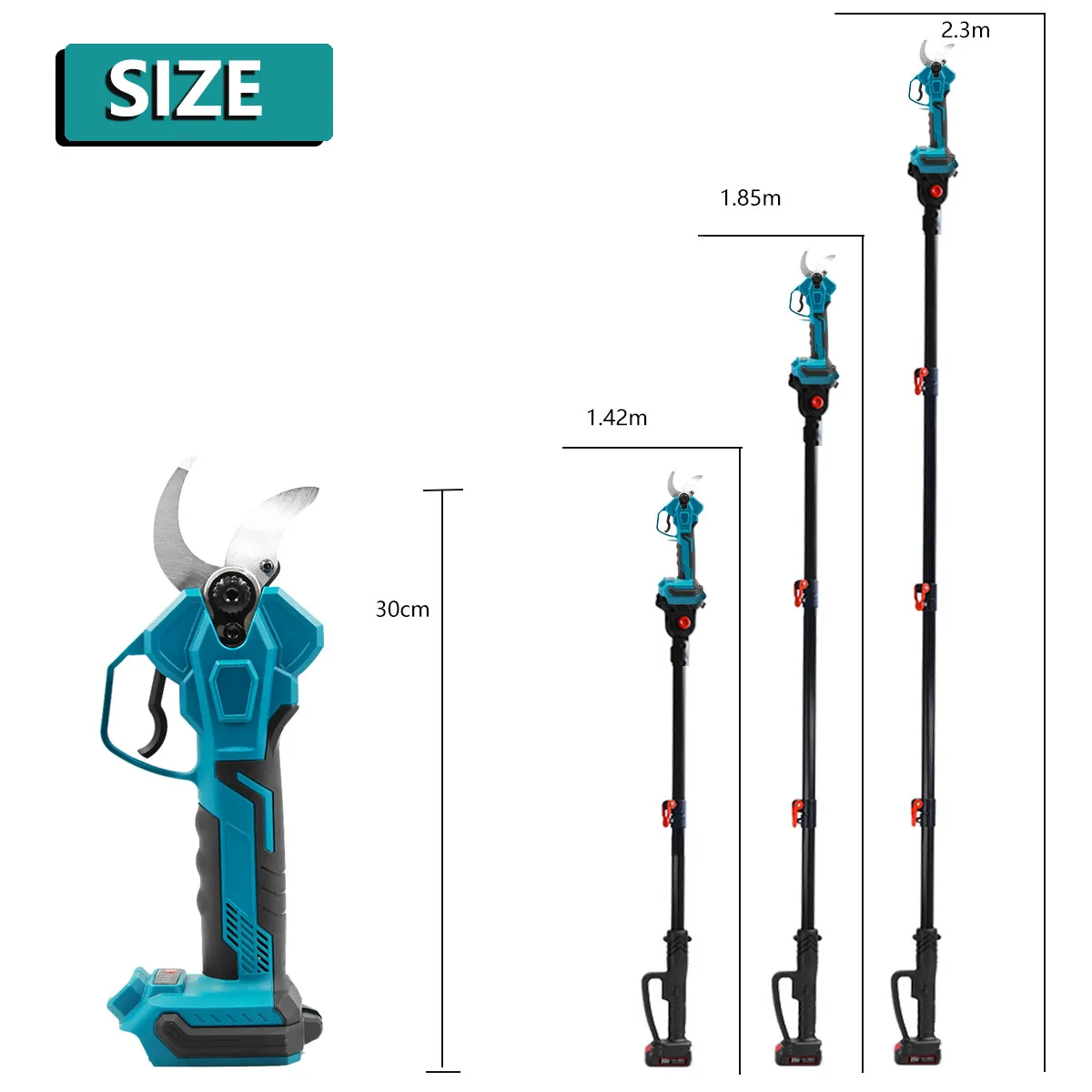 Extension Pole Brushless Cordless Electric scissors Pruner pruning Shears Efficient Fruit Tree Bonsai Pruning Branche Cutter 5