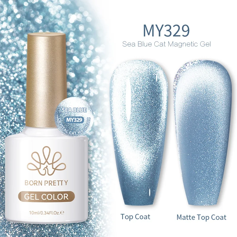 Allure Shimmer 10ml Magnetic Gel Nail Polish - Semi-Permanent Crystal Finish